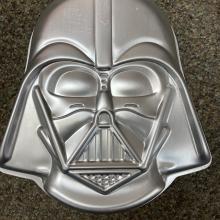 darth vader head cake pan