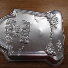 over the hill gravestone cake pan