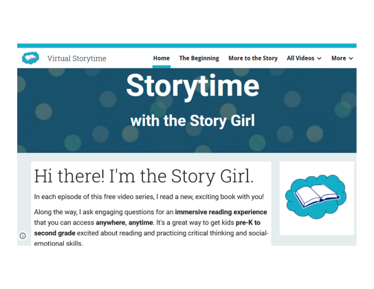 virtual storytime with the story girl
